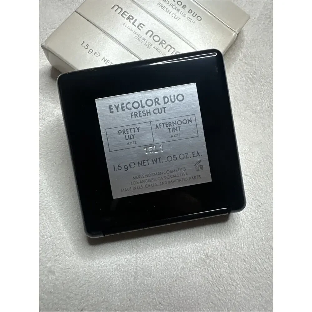 Merle Norman Eyecolor Eyeshadow Duo Matte Fresh Cut Pretty Lily Afternoon Tint
